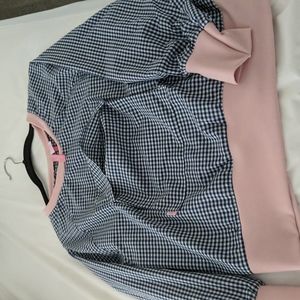 Tiny Tassel gingham pullover